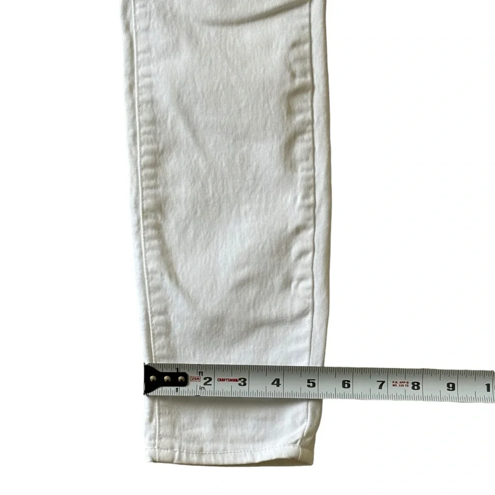 EUC PAIGE Verdugo Ankle Skinny Style DNM656 Optic White Size 6 - Picture 7 of 14
